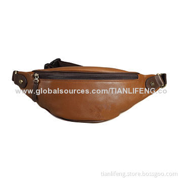 Outdoor Sports Waist Bags, Full Grain Leather, Western Cowboy, Cool